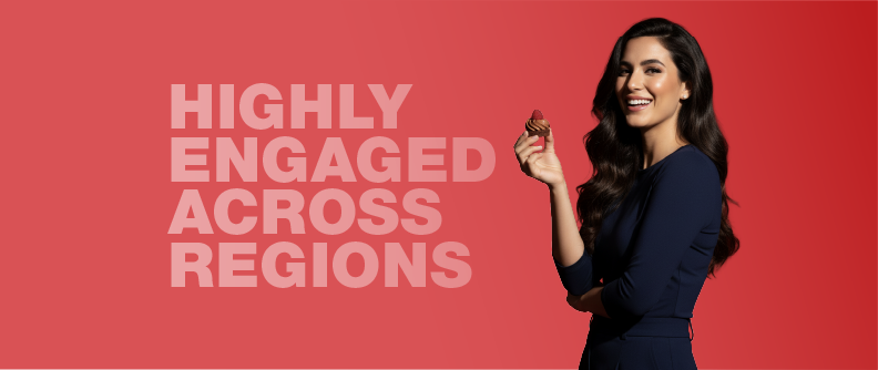 Users - Highly engaged across all regions